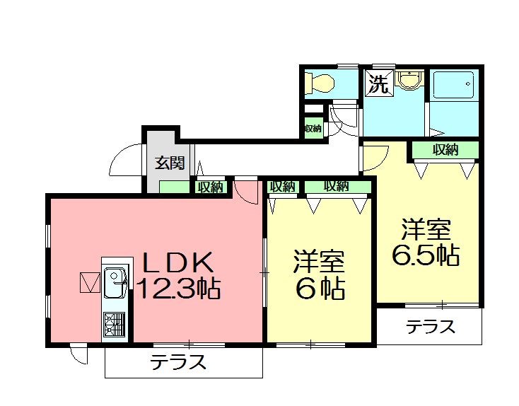 イーストコート由比ガ浜 101号室 間取り