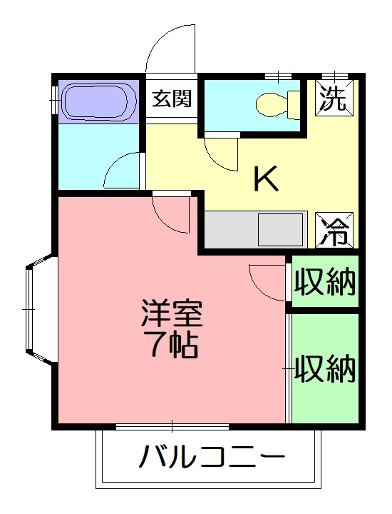 ライラックハイツスリー 101号室 間取り
