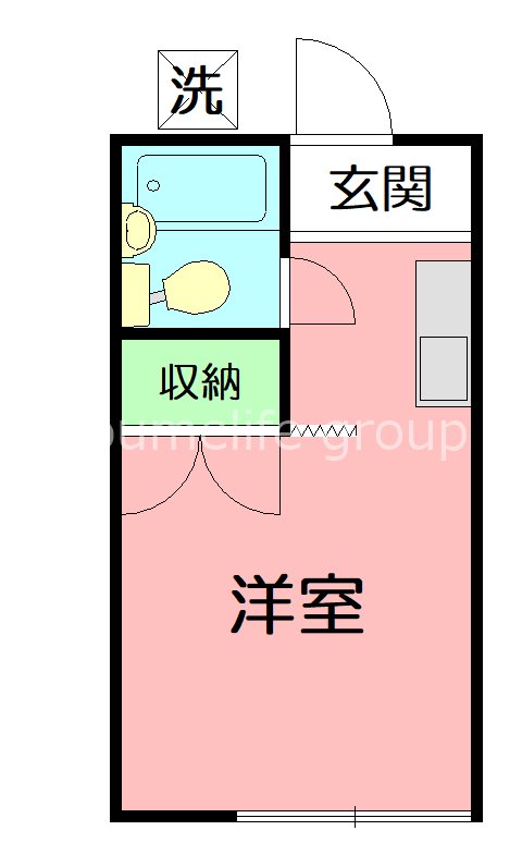 コーポグリーンヒル 106号室 間取り