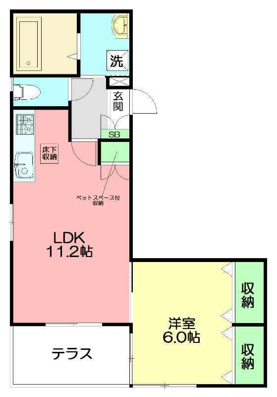 セディア 101号室 間取り