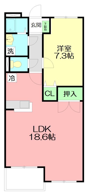 メゾン・ソレイユ 302号室 間取り