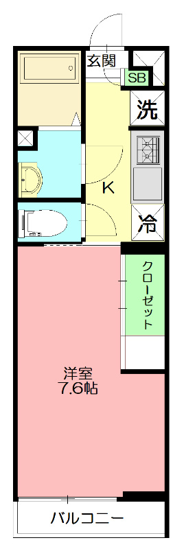 リブリ・アリエッタ 102号室 間取り