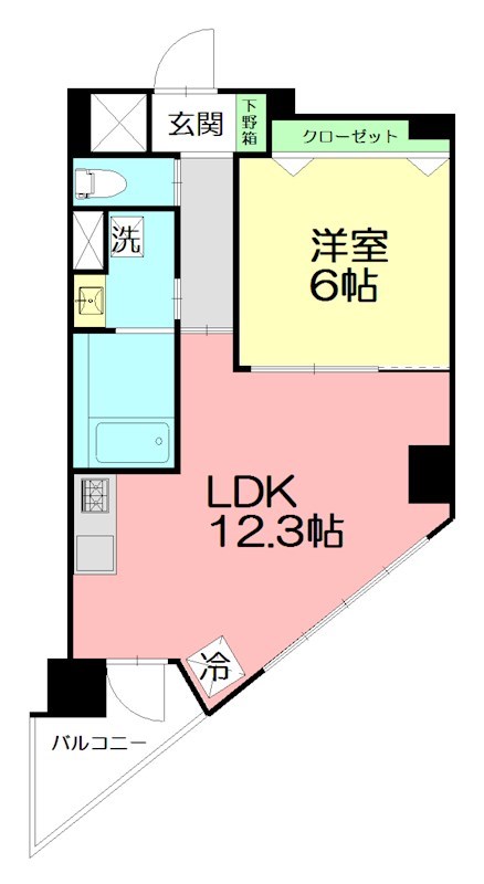 グレイシャスＫ鵠沼 602号室 間取り