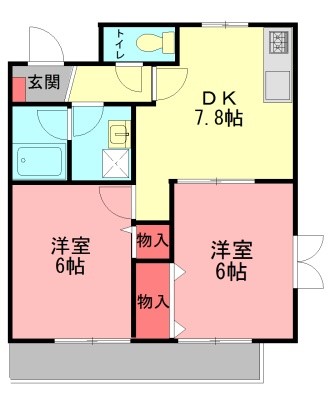 メゾン高田 102号室 間取り