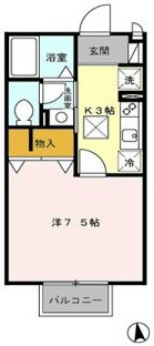 カーサリヴェールⅡ 103号室 間取り