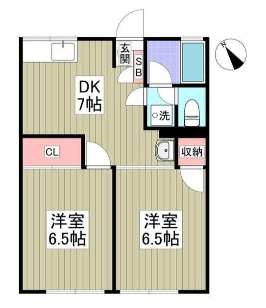 シティハイムアケボノB 102号室 間取り