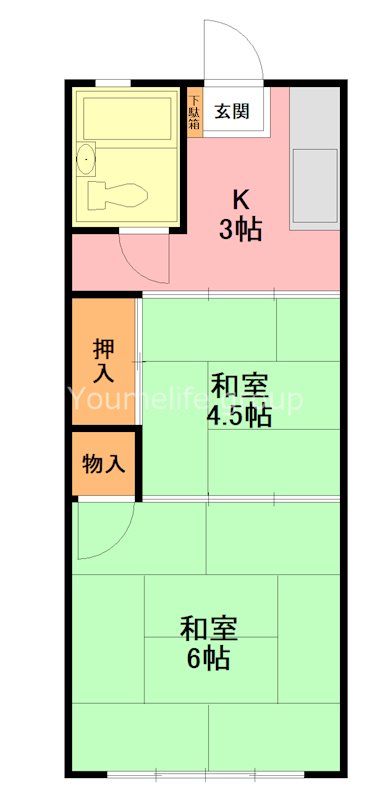 メッセコーリン 1F号室 間取り