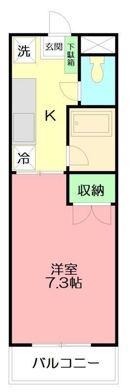 プロスペリティ旭湘南 404号室 間取り