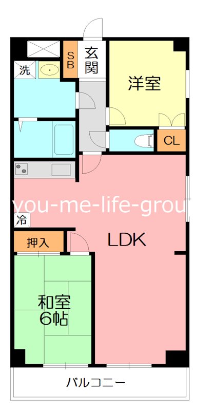 カサグランデ湘南 306号室 間取り