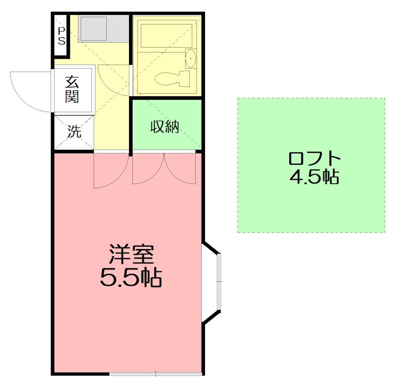 ベルメゾン№46伊勢原 102号室 間取り