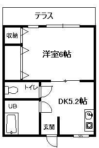 第二植原ハイツ 104号室 間取り