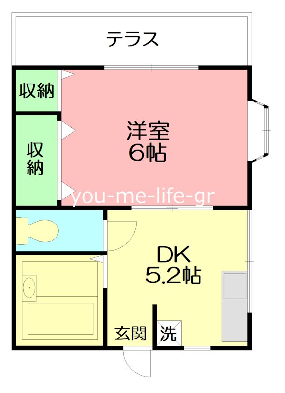 第二植原ハイツ 104号室 間取り