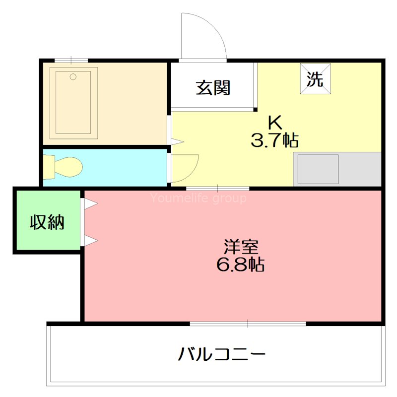 メゾンM・Y 205号室 間取り