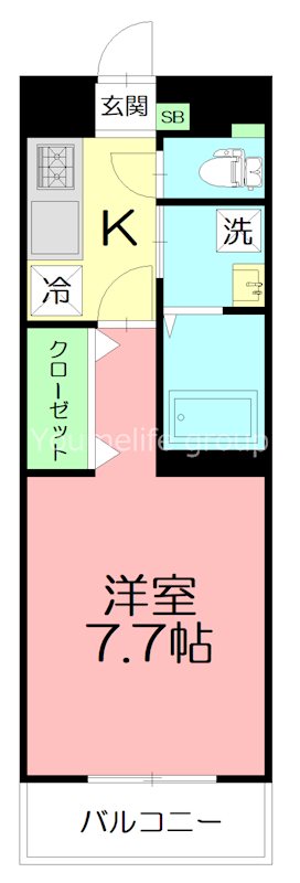 ツインズ 104号室 間取り