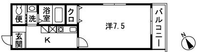 Kエスパシオ 101号室 間取り