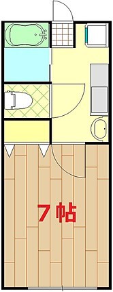 eスタイリオ小田原 201号室 間取り