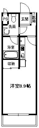 ゴールドウィン湘南 704号室 間取り