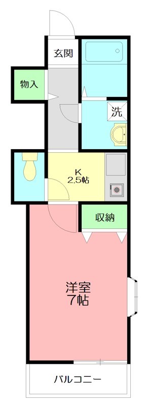 プレミール 206号室 間取り