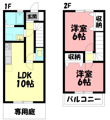 テラス・ヴェルデュール 5号室 間取り