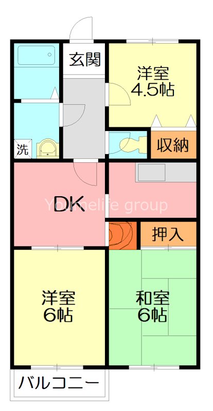 フェリース露木A棟 202号室 間取り