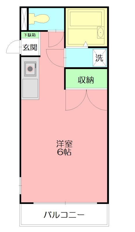 リバータウン松枝 207号室 間取り