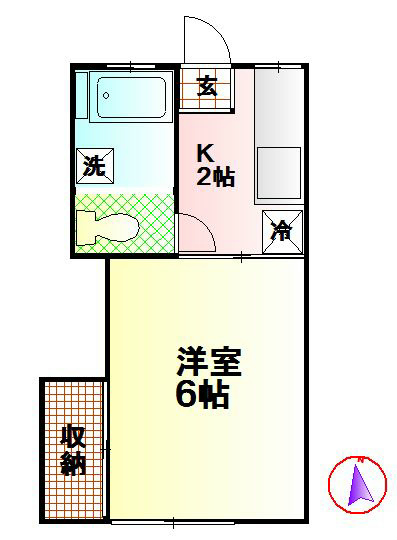 利休 201号室 間取り