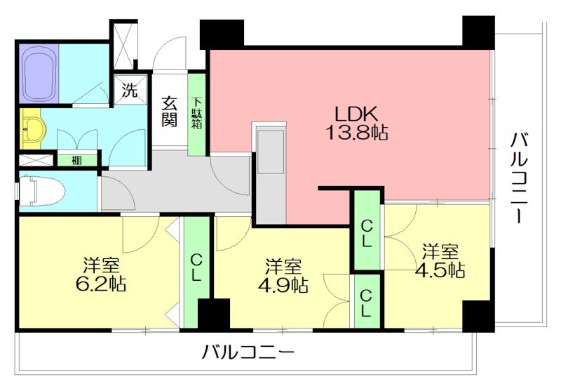 ベルジュ横濱本郷台  310号室 間取り