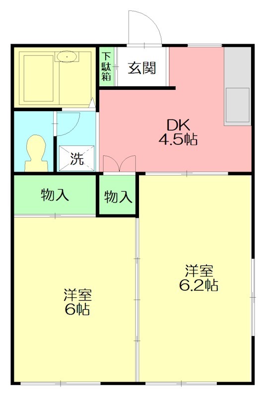 ミントハウス 101号室 間取り