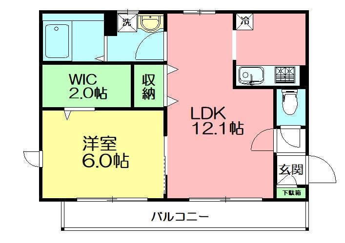 Sky Hills鵠沼 203号室 間取り