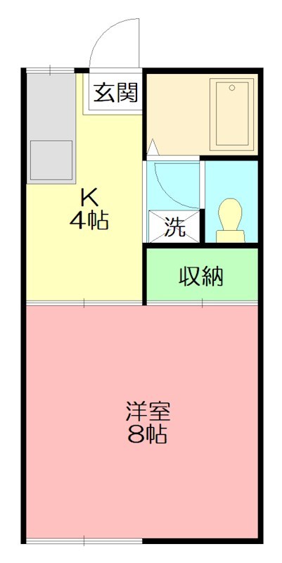 ファミーユ吉野  202号室 間取り