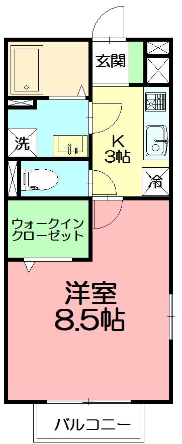 Casa del sol 101号室 間取り