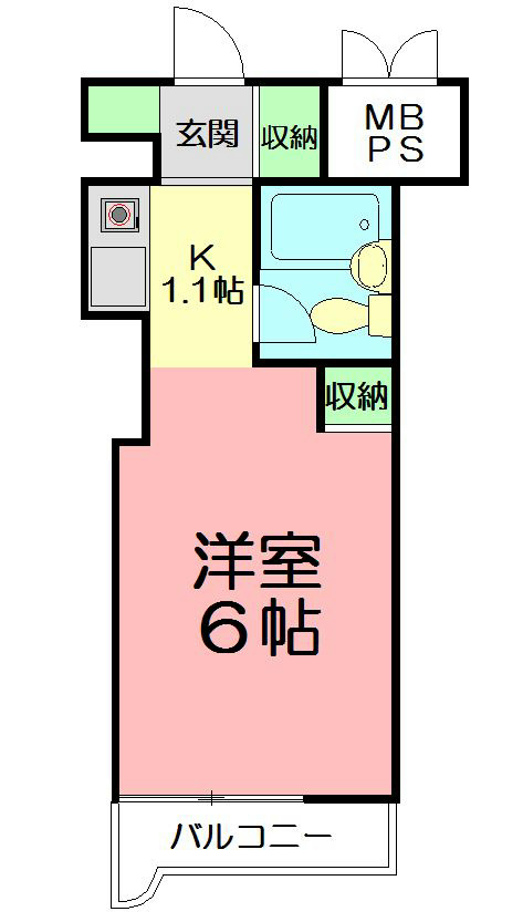 スカイコート戸塚 314号室 間取り