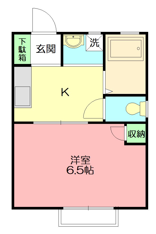 エンゼルハイツ 202号室 間取り