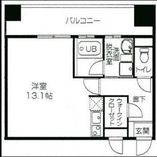 オパールマンション 411号室 間取り