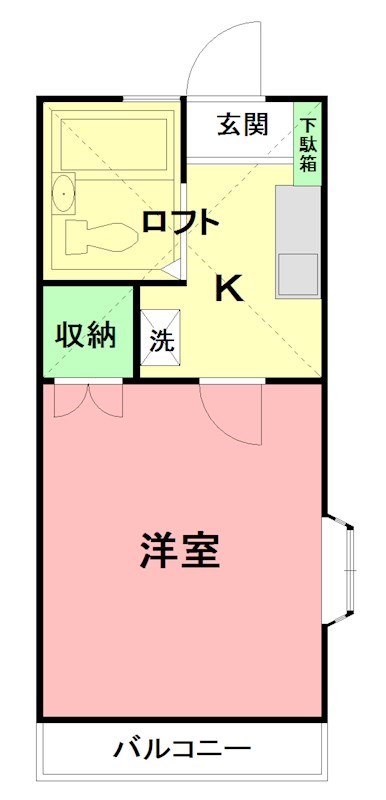 アドバンス湘南  208号室 間取り