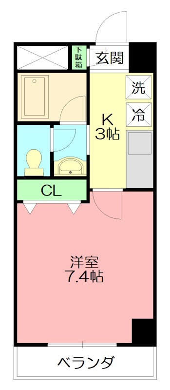 サンシルク茅ヶ崎 202号室 間取り