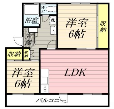 第1セピアコート興津 201号室 間取り