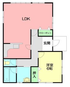 Ryu’s Apartment  101号室 間取り