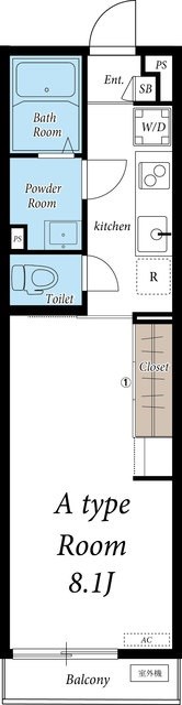 リブリ・アジール・リラ 102号室 間取り