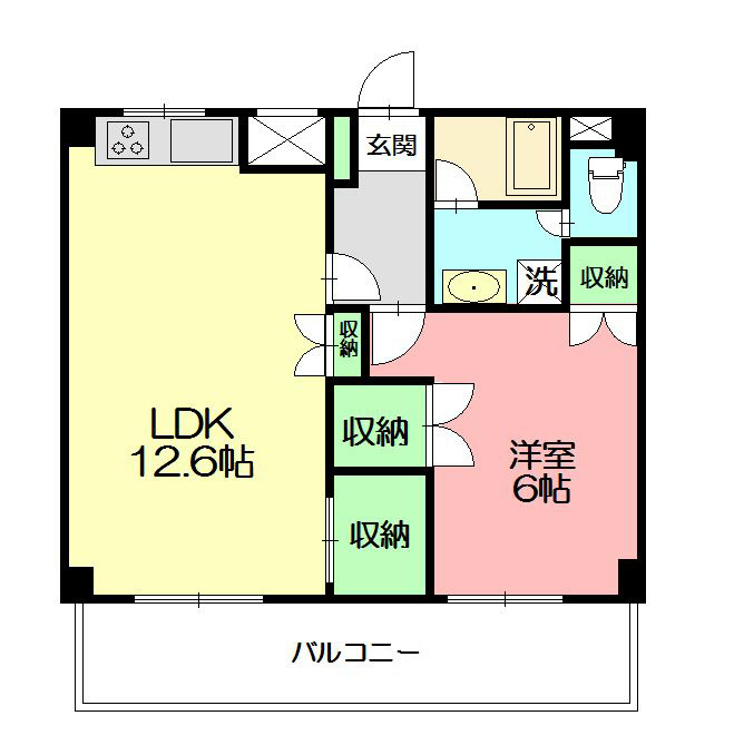 鵠沼やませ 301号室 間取り
