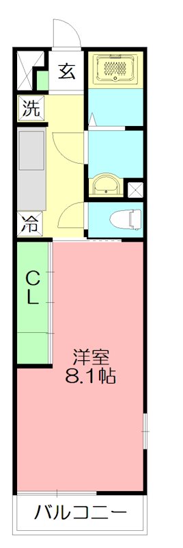 リブリ・サンヒルズ湘南台 201号室 間取り