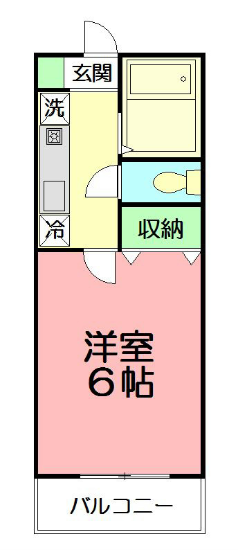 エレガンス鵠沼 102号室 間取り