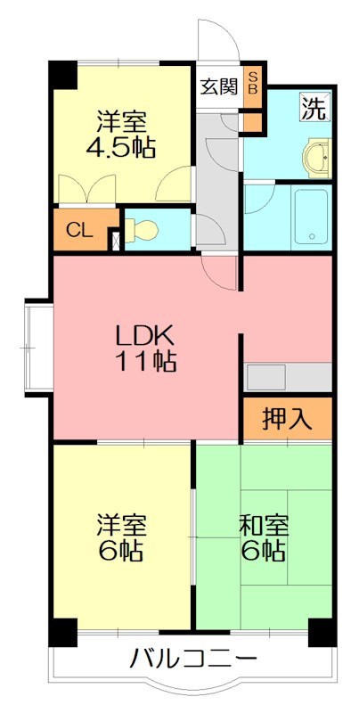 ＴＥＫ藤沢ハイツ 間取り
