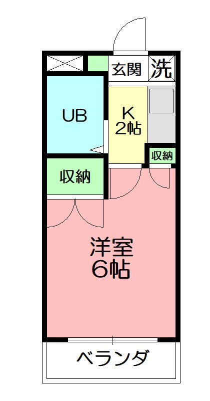 第2野本ビル 106号室 間取り