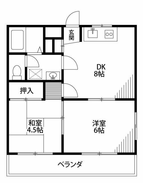 フォーリスト21 308号室 間取り