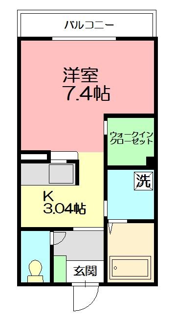メゾン ラ フィーグ 202号室 間取り