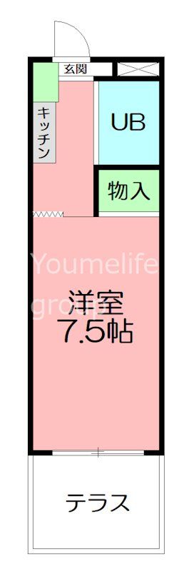 メゾンド本厚木 103号室 間取り