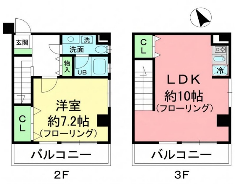 御用場マンション 201号室 間取り