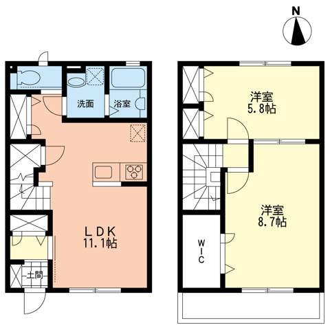 ピーノⅡ 102号室 間取り