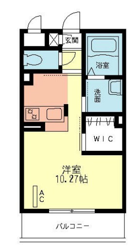 パルテール 202号室 間取り